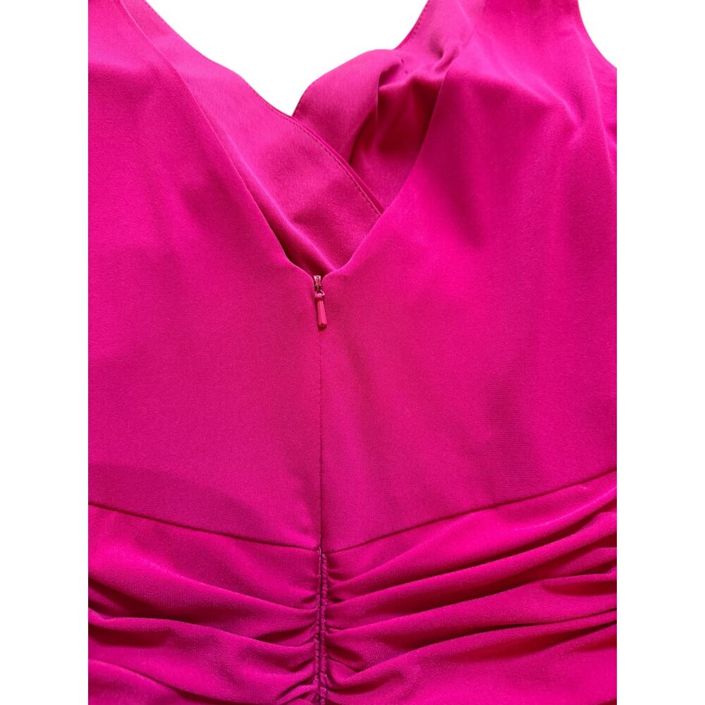 Alfred Angelo Fuchsia Cocktail Dress - Size 18 - Picture 9 of 14
